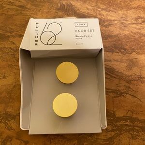 Brushed brass finish project 62 knob set